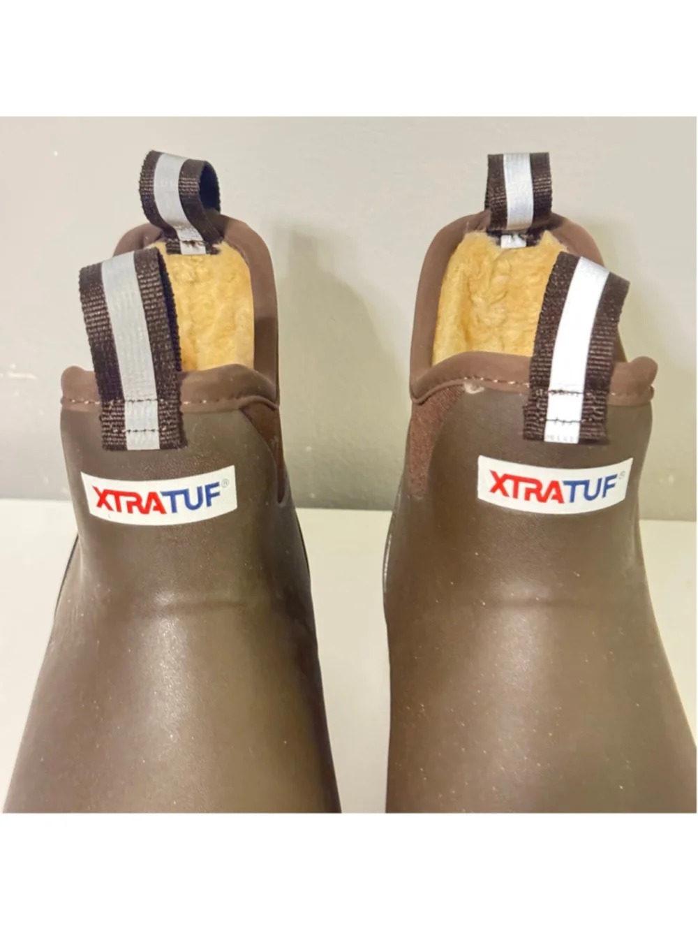 Size 9 Women's XTRATUF Brown Winter & Rain Boots Sherpa Waterproof 6” Unisex